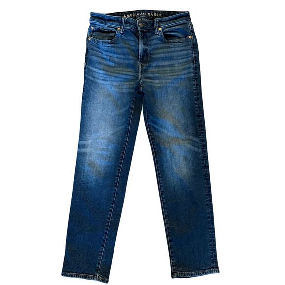 American Eagle Airflex Jeans Men’s 30x30 Slim Straight Dark Wash Stretch Casual - Picture 1 of 9